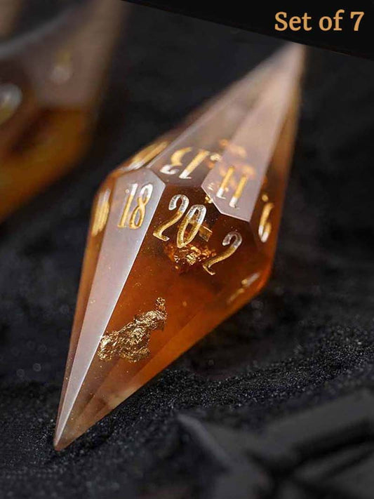 Sungold Amber (7-Piece Dice Set)